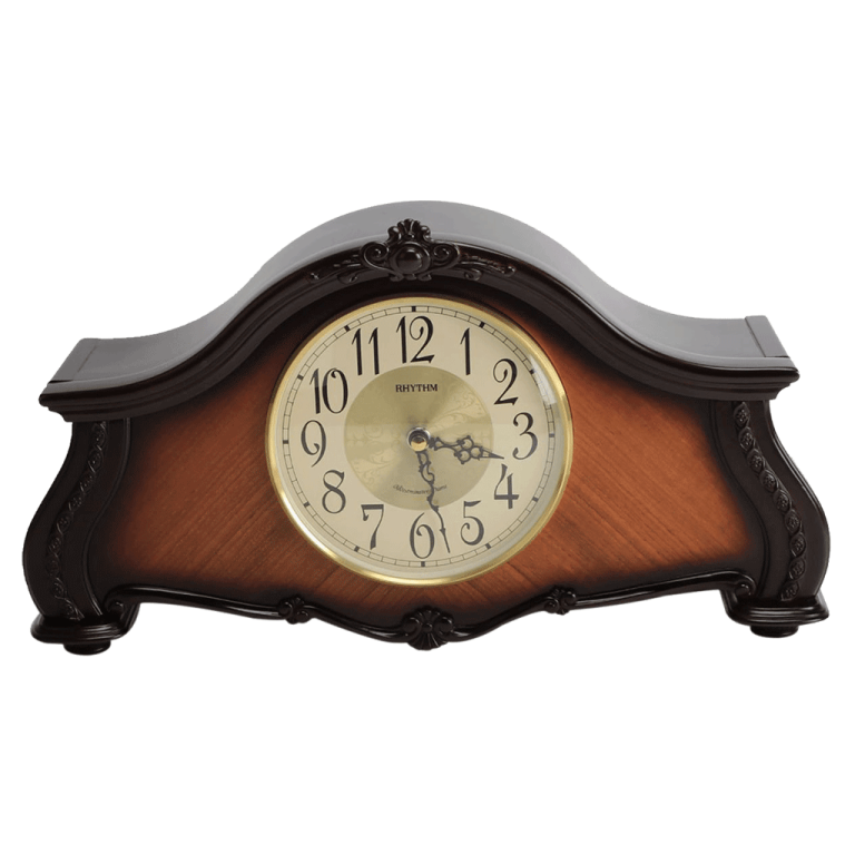 Rhythm-Wooden-Table-Clock-with-Westminster-chime