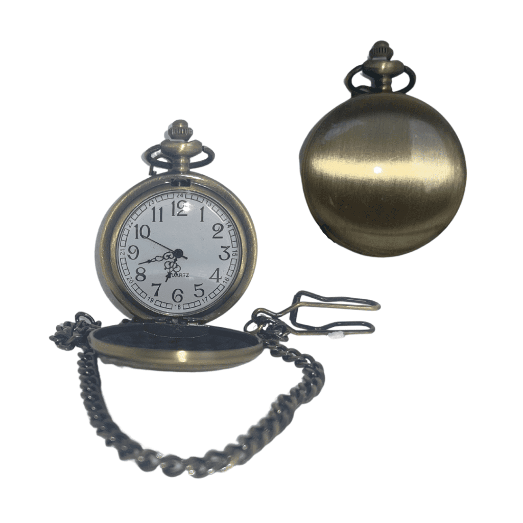 PQ801 -Plain Bronze Pocket Watch QUARTZ - Timecentre