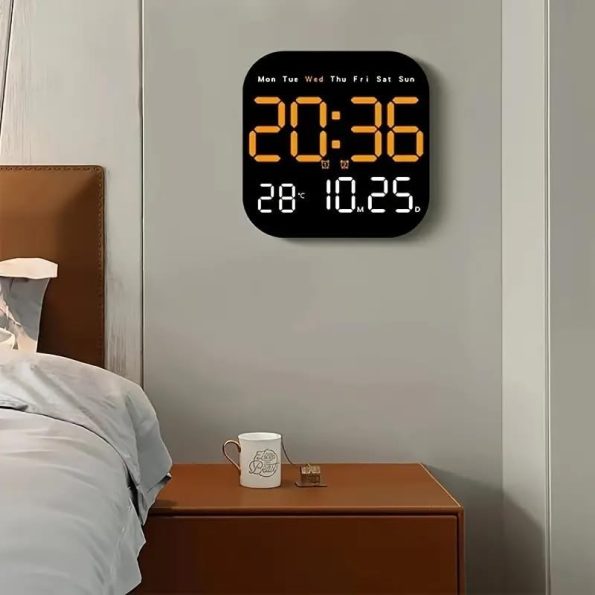 ZAVASIKA Plastic Digital LED Wall Clock 6650 - Image 3