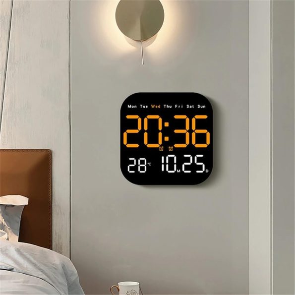 ZAVASIKA Plastic Digital LED Wall Clock 6650 - Image 2