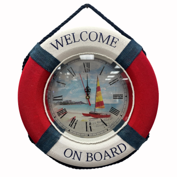 Nautical Clock Red - WC277